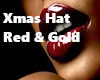 Xmas Hat Red & Gold