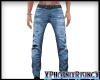 Ripped Blue Jeans M