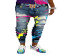 4 the 90s Splat Jeans S