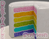 Sliced Rainbow Cake