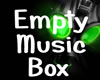 empty music box