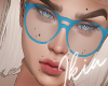 !A blue reading glasse
