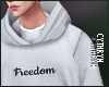 [C] Grey Freedom Hoody