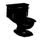 blk red pvc toilet