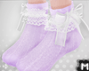 x Cute Socks Purple W