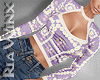 Lilac Daisy Keyhole Swtr