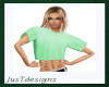 JT Cropped Tee Green