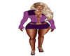 purple casual dress