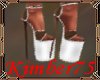 Brown/white heels