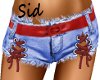 Red Belted Shorts