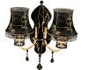 Black And Gold Sconce