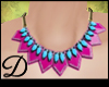 {D} Aztec Necklace Pink