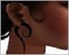 Black Curl Ear Plugs