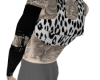 White Cheetah print top
