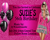 Happy Birthday Suzie