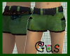 Rugged Green Shorts