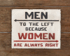 Women Alway Right Sign