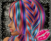 B* Rainbow Tomomi Hair