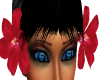 Hair Flowers (Red)