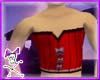 Short Male Corset - red