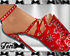 Red Bandana Sandals