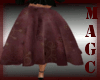 Burgandy vintage des ski