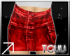 [TGUU} Red jean skirt