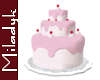 MLK Triple Pink Cake