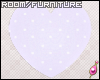 ɱ Lilac Heart Pillow