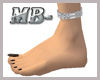 MB- SILVER/DIAM ANKLE L