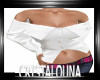 White off shoulder shirt