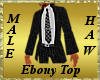Haw's Ebony Tuxedo Top