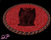 Gargoyle black/red rug