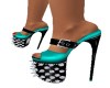 TEAL/ DIAMOND SPIKES