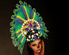 Carnival head feathers