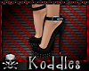 !K! Black Studded Heels