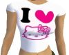 i LOVE HELLO KITTY TEE