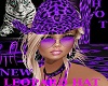 HOT PURPLE LEOPARD HAT