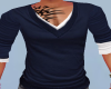 ~V~ Tone Blue Polo Shirt