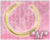 *M* Gold earrings 4
