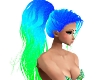 Green/Blue Glitter Hair