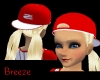 *B Baseball Hat ~ Red