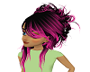 jojo Black & Pink hair