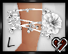 S L White rose bracelet