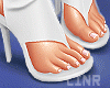 White  Heels Flip-flops