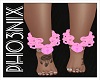 !PX PINK ANKLE CHAINS