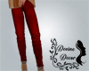 red fall pants