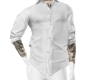 White Dress Shirt + Tats