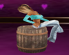 {B} Wooden Barrel Kiss