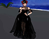 black lace vampire dress